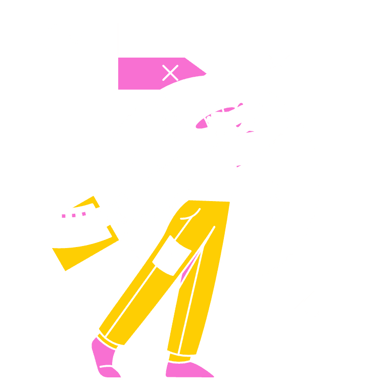 Abstract illustration of a person deciding between options A and B, holding a clipboard with charts.